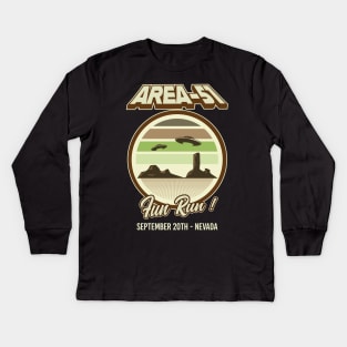 Area 51 Fun Run Kids Long Sleeve T-Shirt